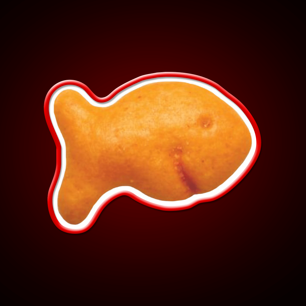 Goldfish Cracker Snack Food Led Neon Sign Rgb Color - Shineneon