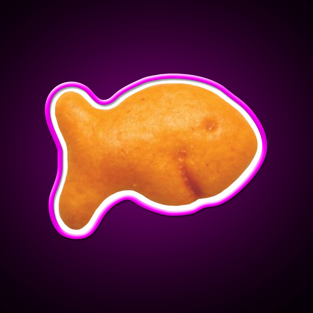 Goldfish Cracker Snack Food Led Neon Sign Rgb Color - Shineneon
