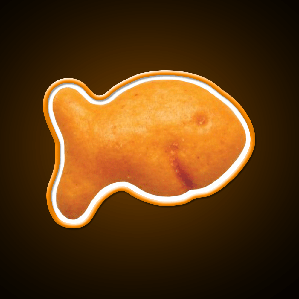 Goldfish Cracker Snack Food Led Neon Sign Rgb Color - Shineneon