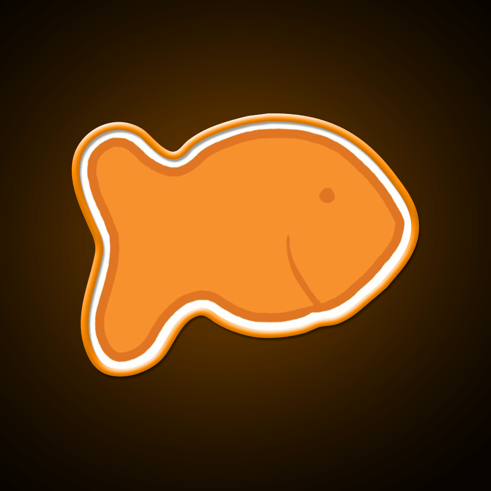 Goldfish Snack Food Led Neon Sign For Snack Room For Snack Room Rgb Color - Shineneon