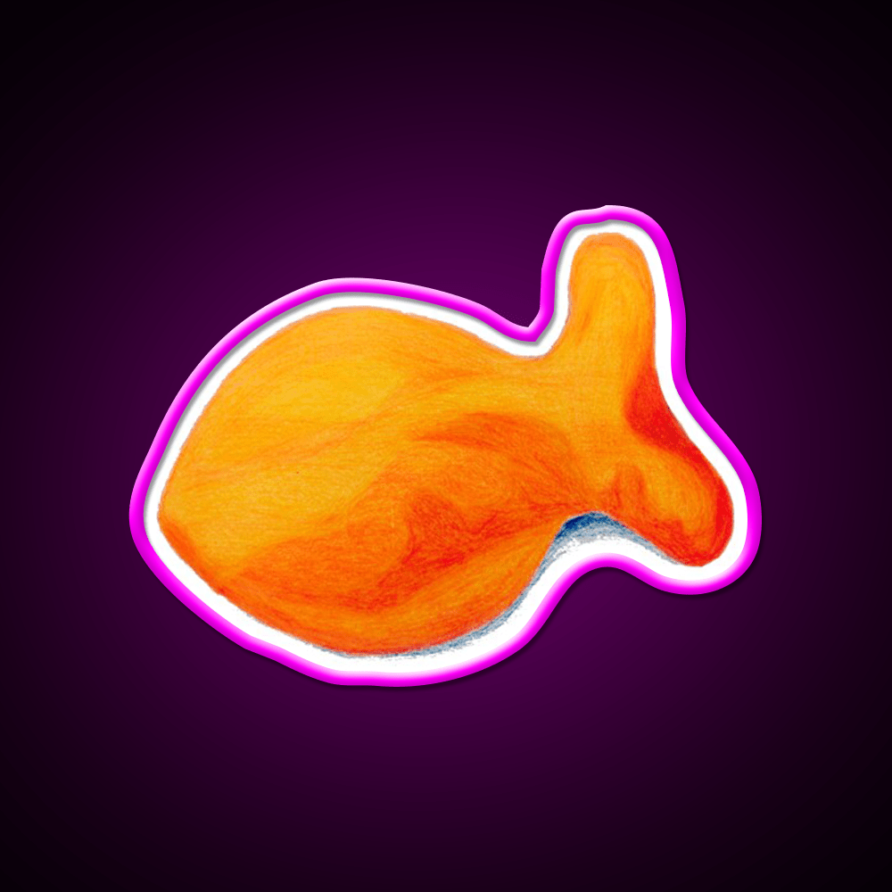 Goldfish Snack Food Led Neon Sign For Snack Room Rgb Color - Shineneon