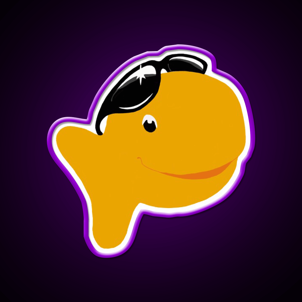 Goldfish Snack Food Led Neon Sign For Vending Area Rgb Color - Shineneon