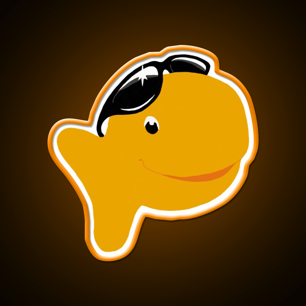 Goldfish Snack Food Led Neon Sign For Vending Area Rgb Color - Shineneon