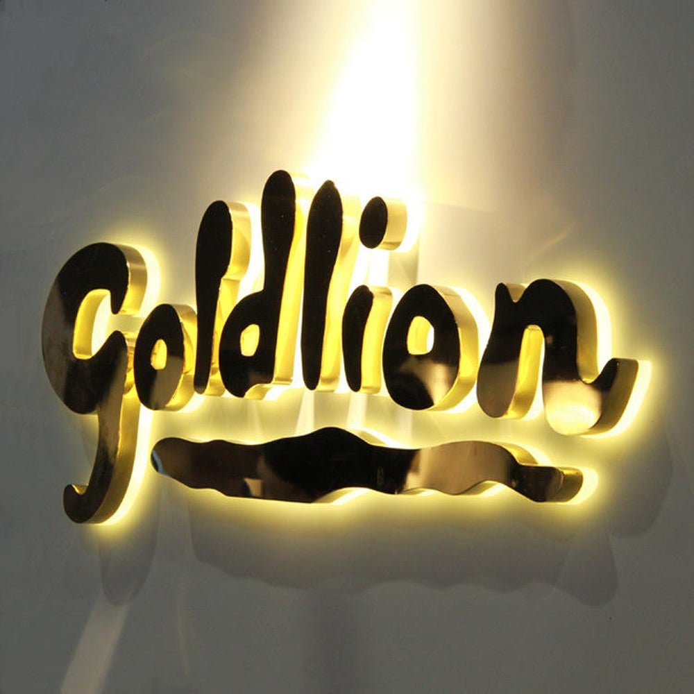 Goldion 3D Backlit Channel Letters Led Light Sign - Shineneon