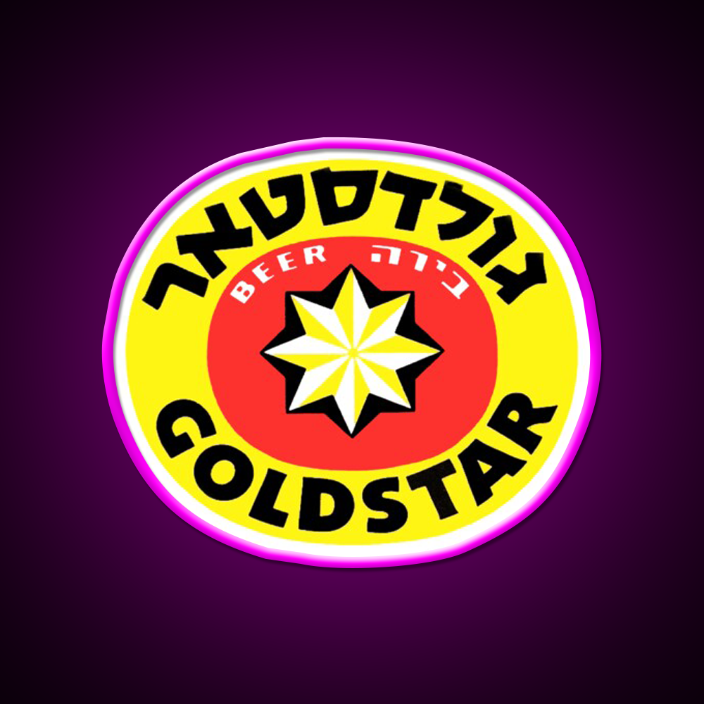 Goldstar Beer 1 Beer Bar Decor Led Neon Sign Rgb Color - Neon sign mounted on wall in room