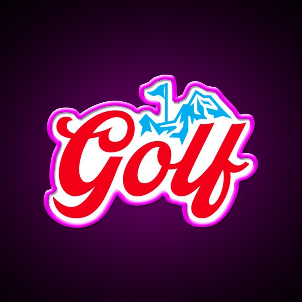 Golf Course Beer Bar Decor Led Neon Sign Rgb Color - Neon sign mounted on wall in room