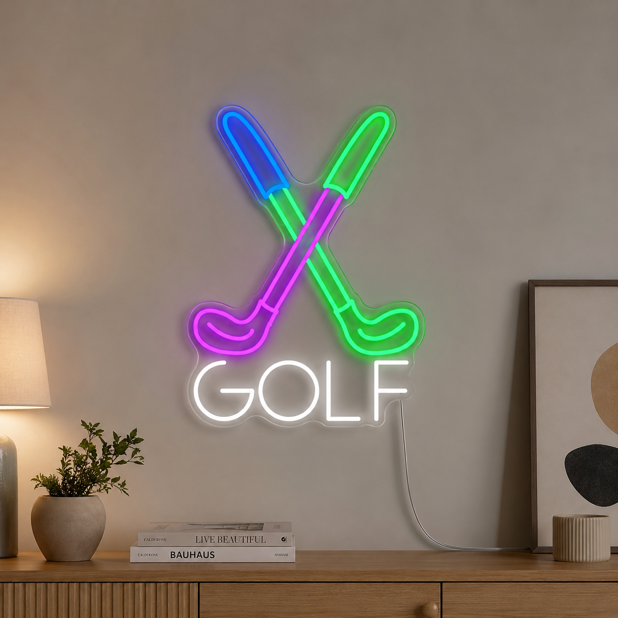 Golf Wall Art LED Neon Sign main product image