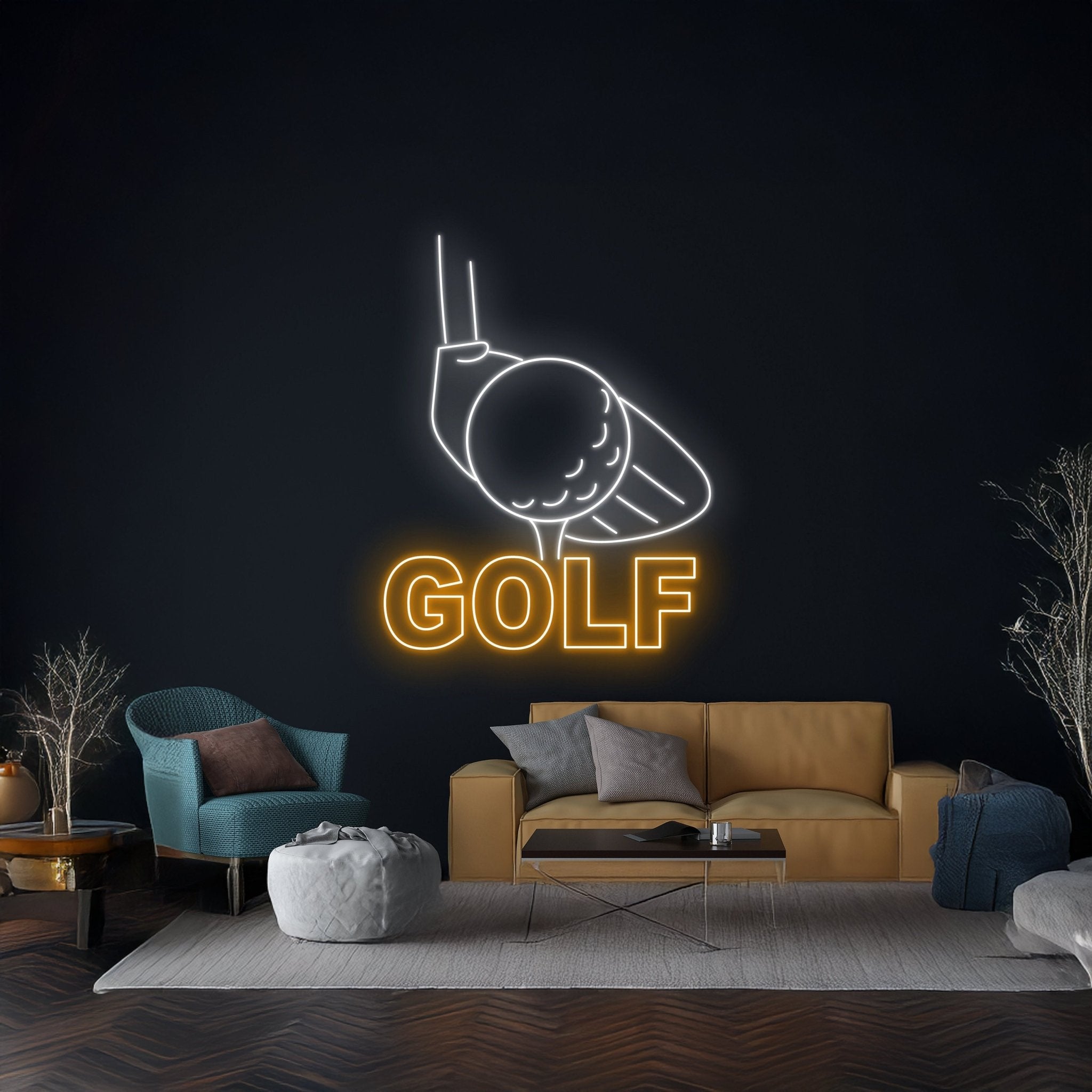 Golfer Led Light Sport Fan Club Room Wall Decor Game Led Sign - Shineneon