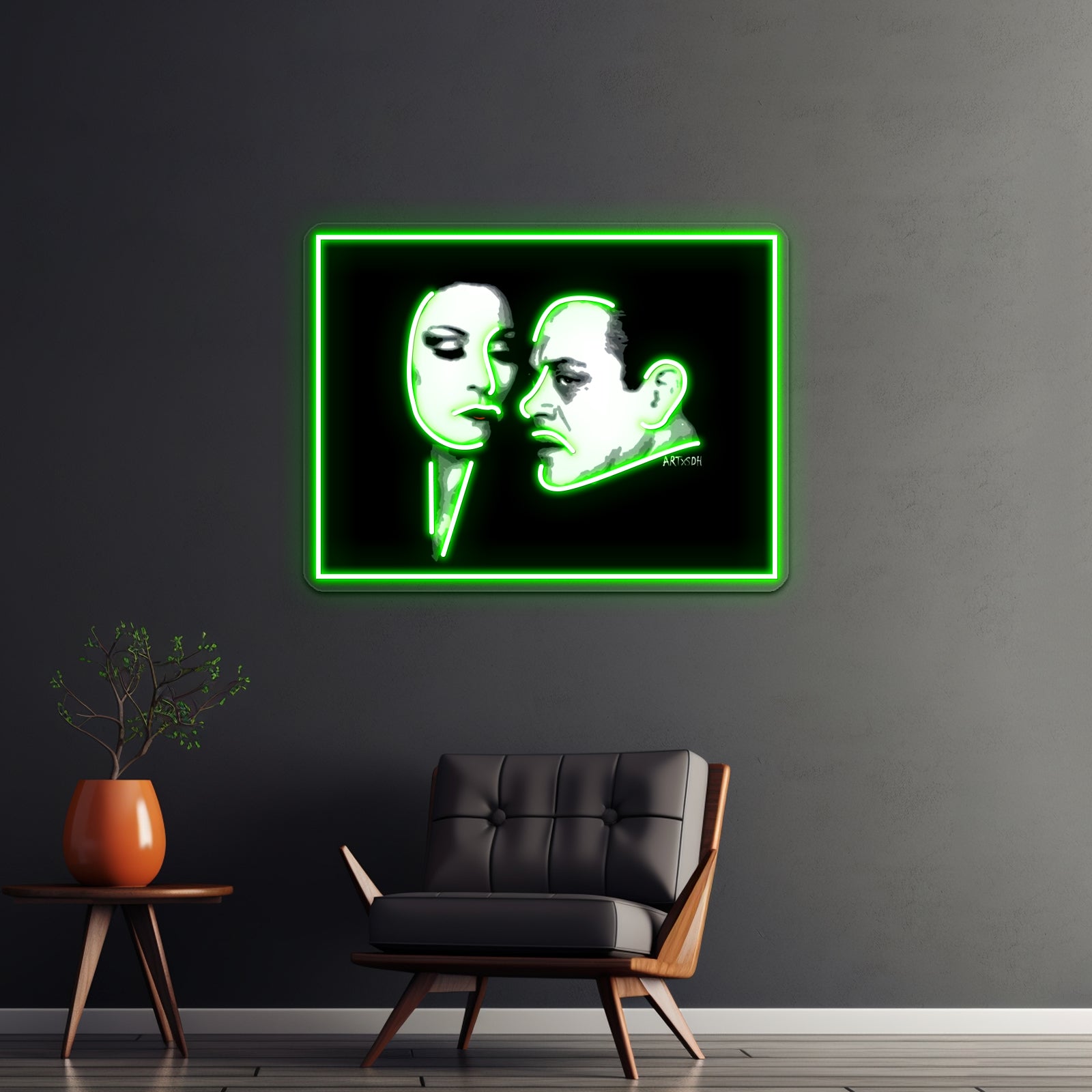Gomez And Morticia Artwork Neon Led Signs | Shineneon