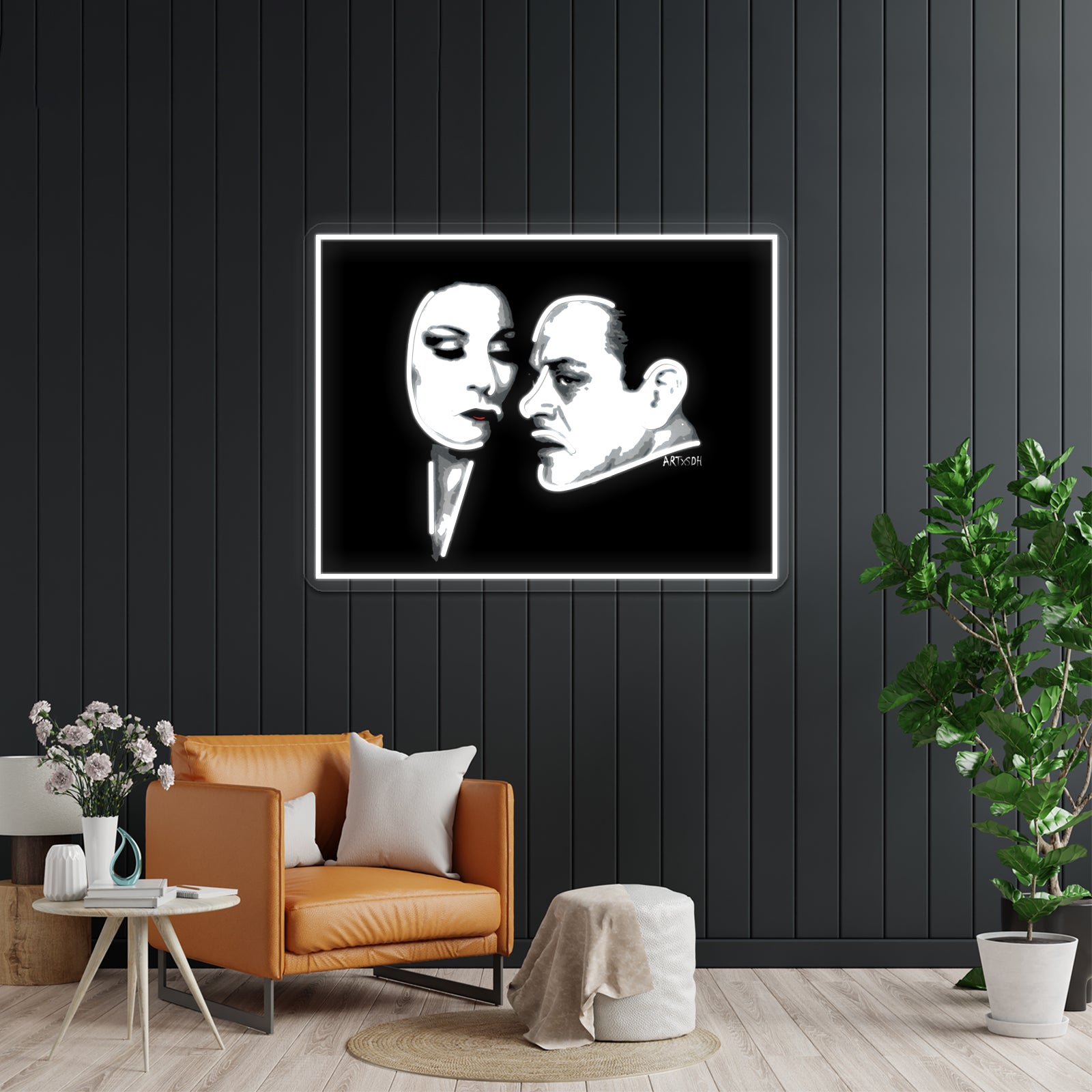 Gomez And Morticia Artwork Neon Led Signs | Shineneon