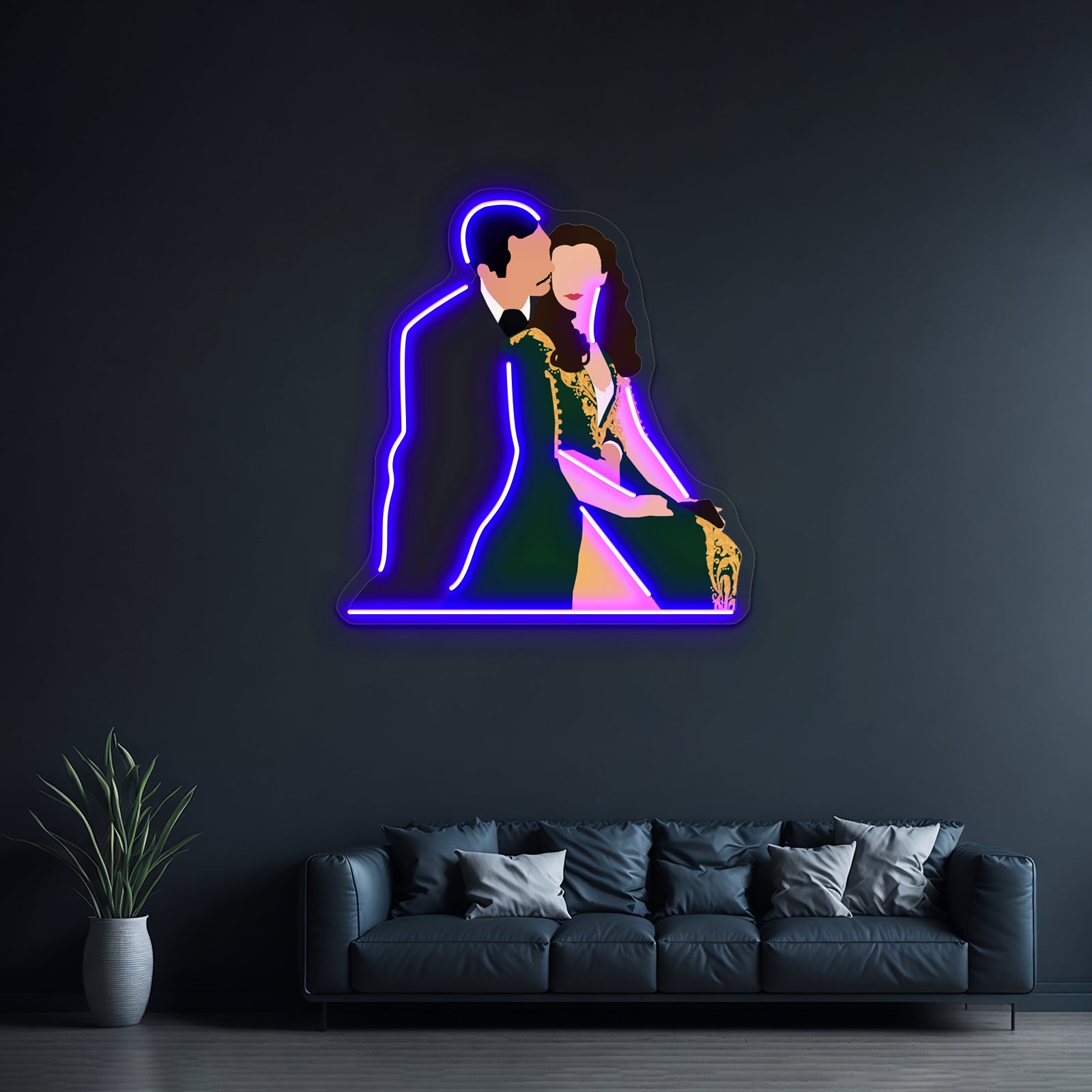 Gone With The Wind Artwork Neon Led Signs | Shineneon
