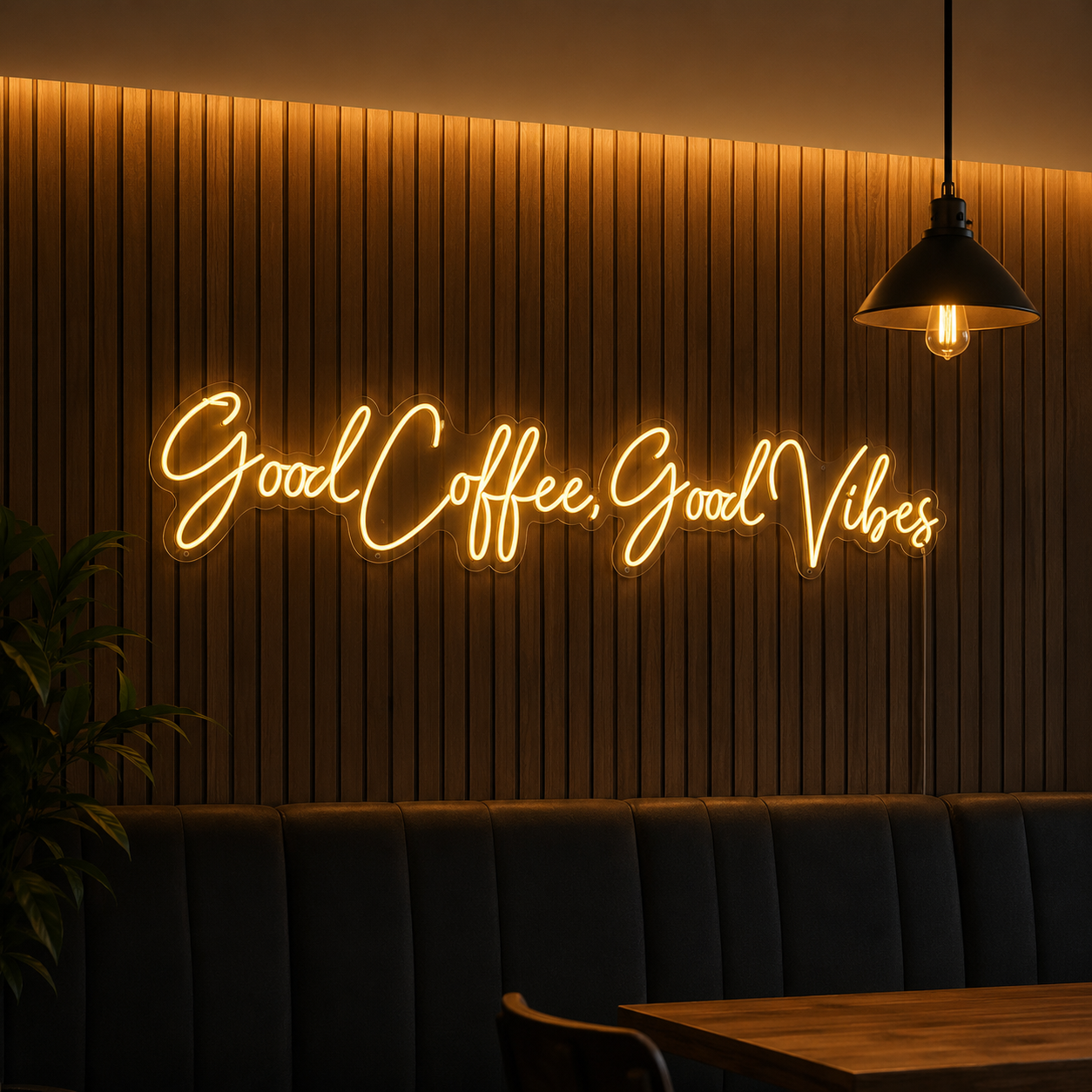 Good Coffee Good Vibes LED Neon Sign - 01 Original Product Image