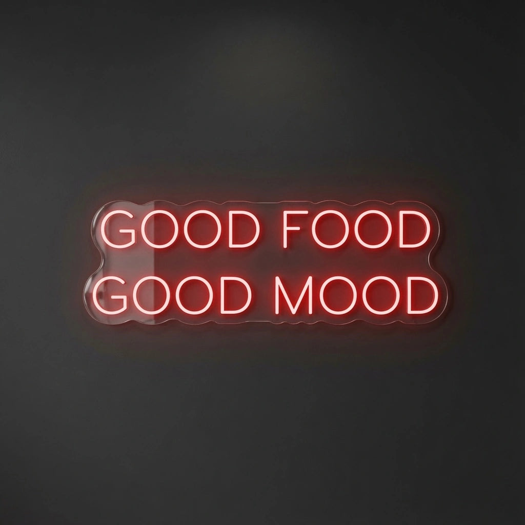 Good Food Good Mood LED Neon Sign Wall Neon Sign - 01 Original Product Image
