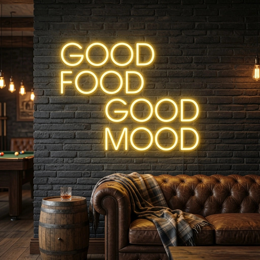Good Food Is Room Decor LED Neon Sign - 03 Real Lifestyle Scene