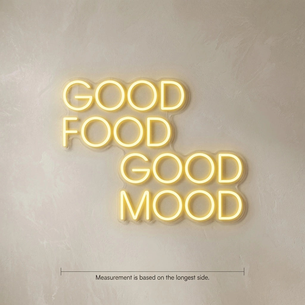 Good Food Is Room Decor LED Neon Sign - 04 Size Image