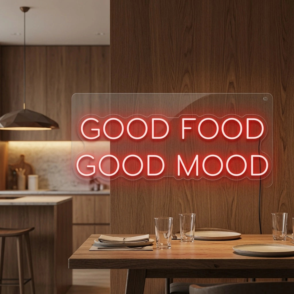 Good Food Mood LED Neon Sign - 03 Real Lifestyle Scene