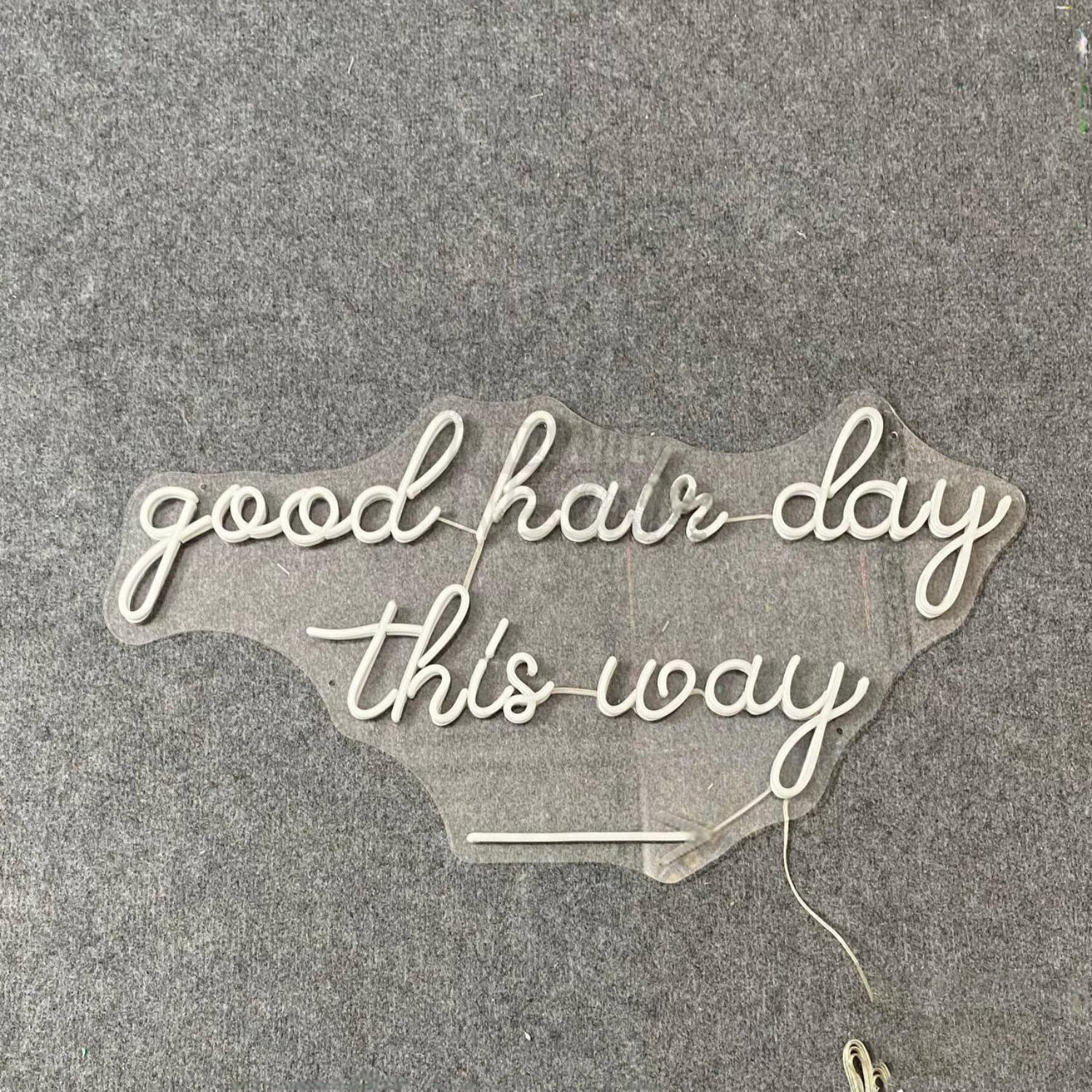 Good Hair Day This Way Led Neon Sign Hair Salon Decor | Shineneon