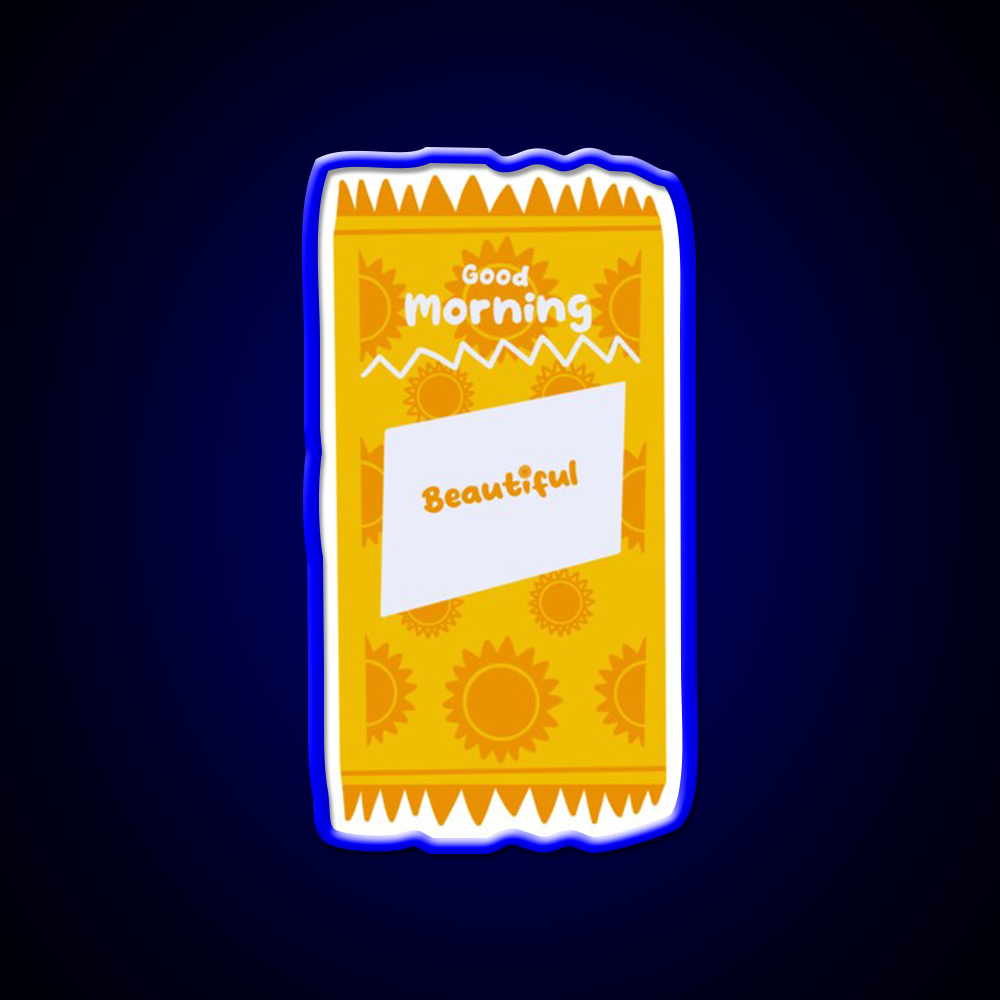 Good Morning Packet Fast Food Led Neon Sign For Burger Place Rgb Color