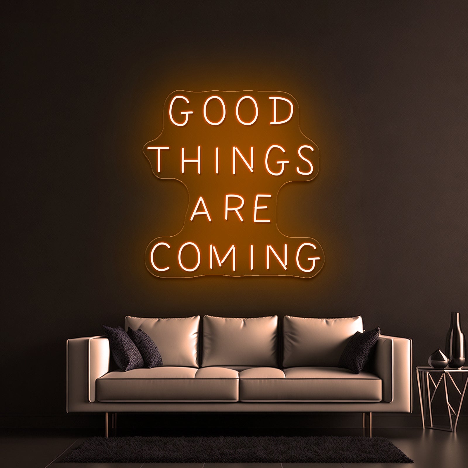 Good Things Are Coming Large Neon Signs