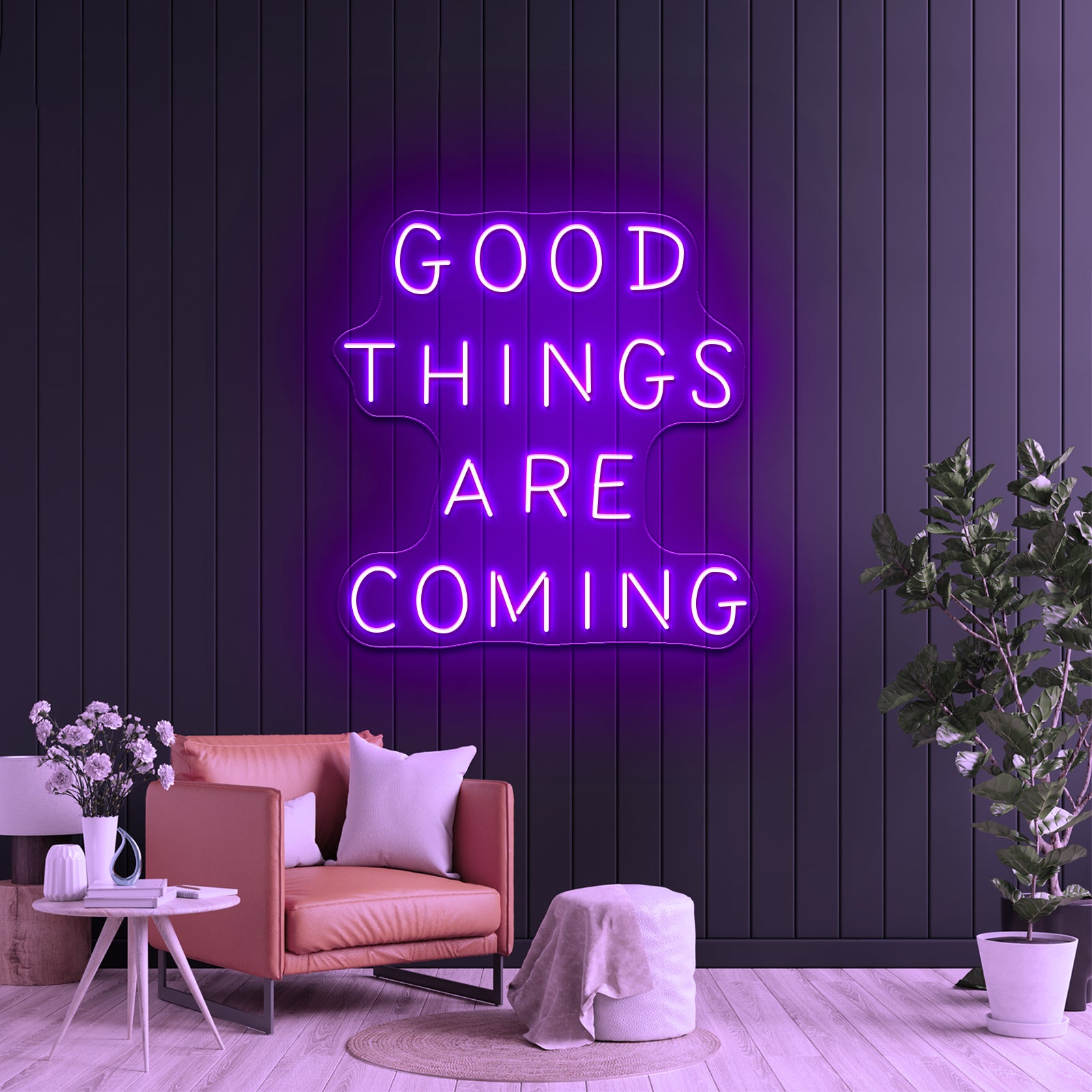 Good Things Are Coming Large Neon Signs