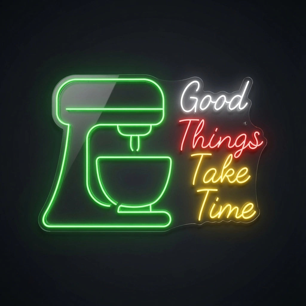 Good Things Take Time Wall Decor LED Neon Sign - 01 Original Product Image