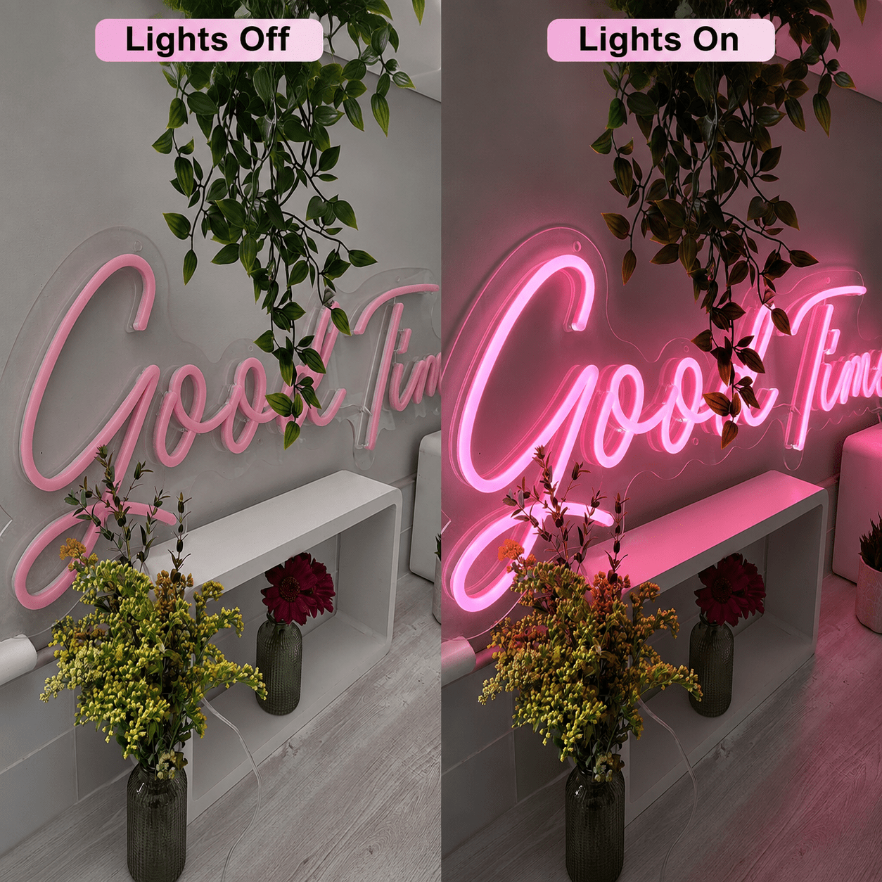 Good Times LED Neon Sign Bedroom Wall Art - Shineneon