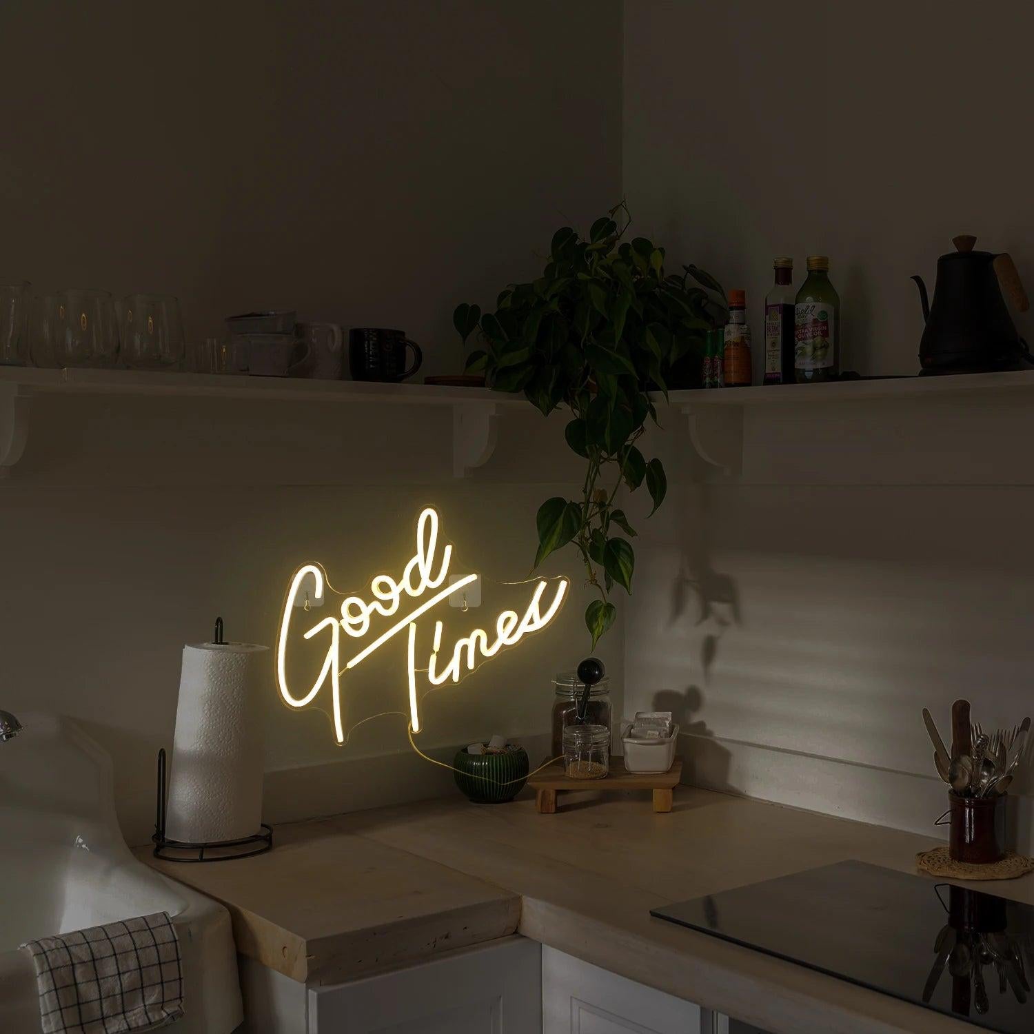 Good Times Multicolor Led Neon Sign For Kids Room Decor | Shineneon