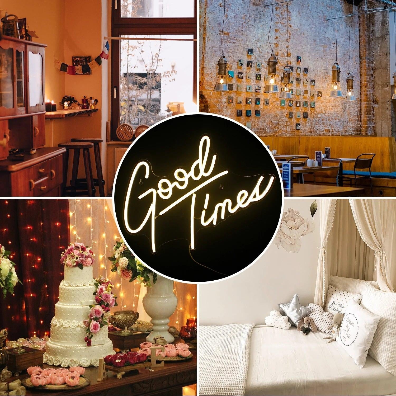 Good Times Multicolor Led Neon Sign For Kids Room Decor | Shineneon