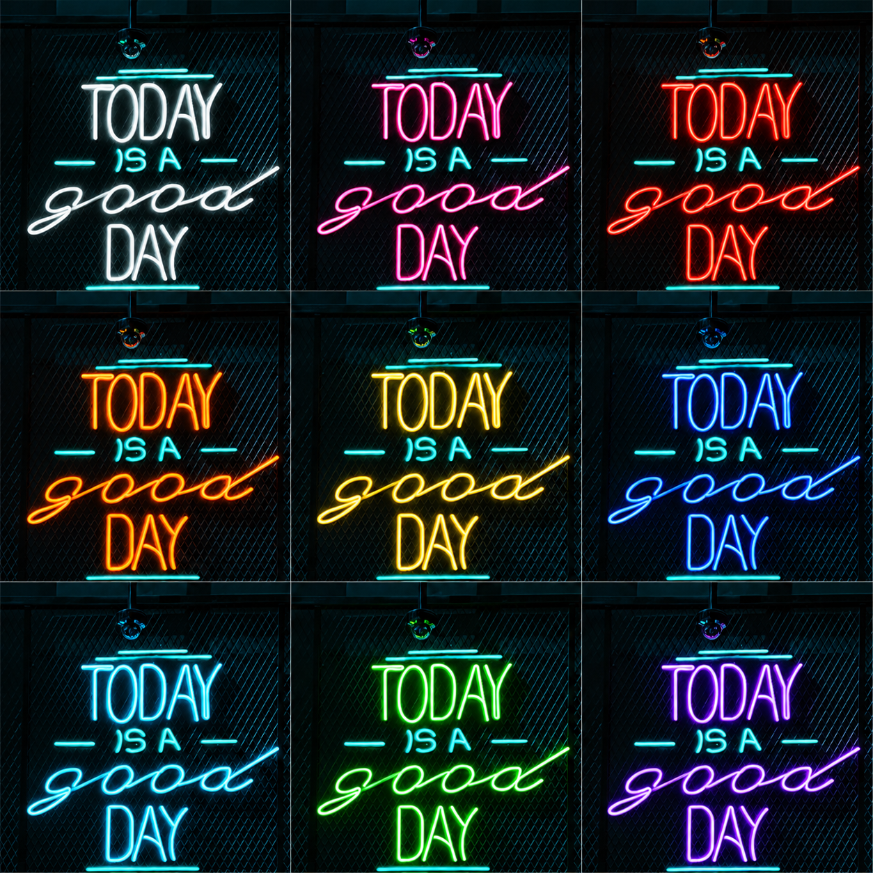 Good Times Wall Decor Sign LED Neon Sign - 05 Color Grid