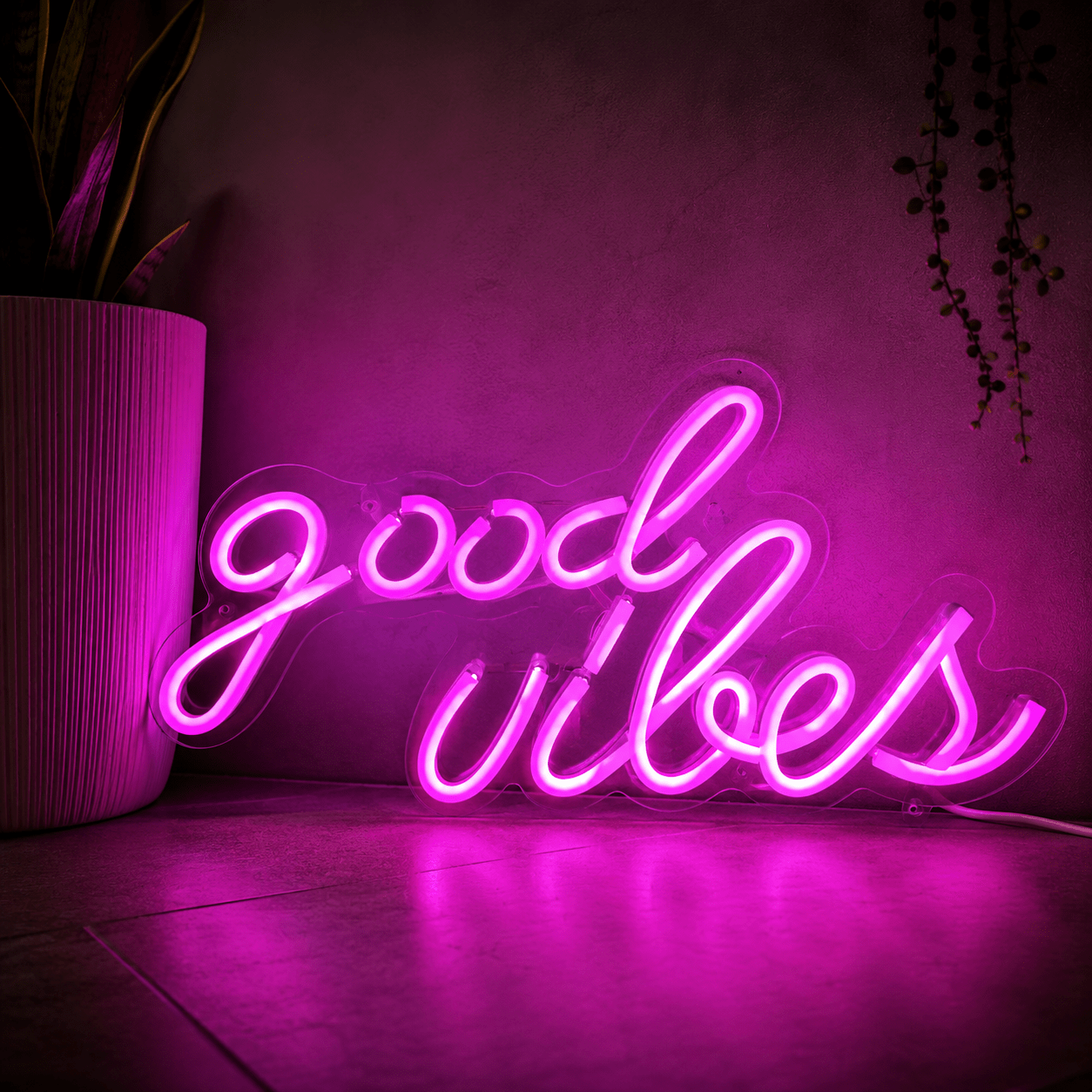 Good Vibes Acrylic LED Neon Sign - Shineneon