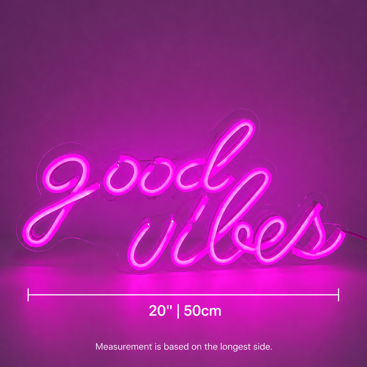 Good Vibes Acrylic LED Neon Sign - Shineneon