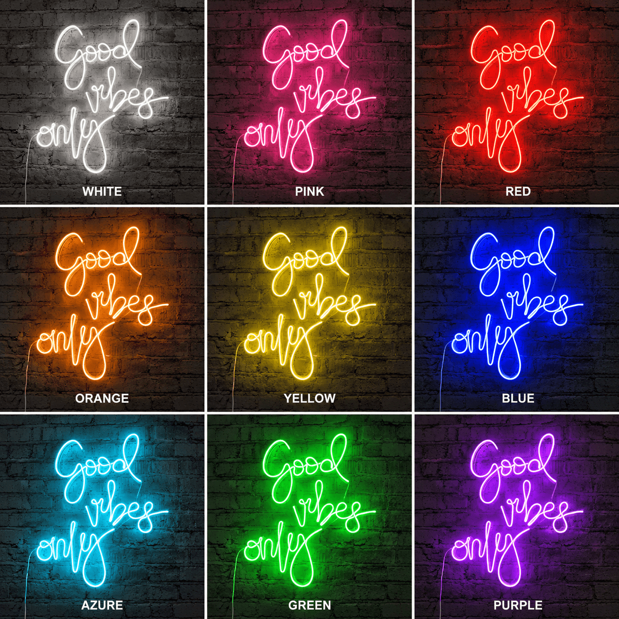 Good Vibes Acrylic Wall Light LED Neon Sign - Shineneon