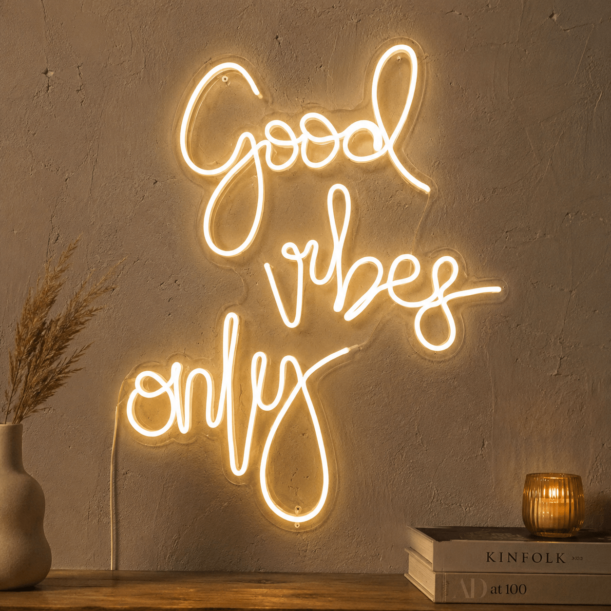 Good Vibes Acrylic Wall Light LED Neon Sign - Shineneon