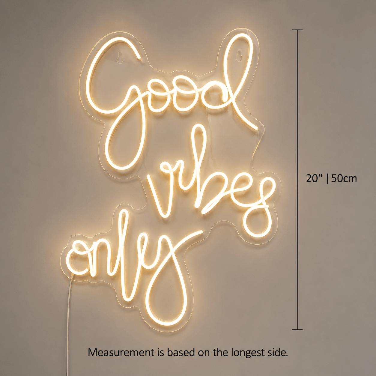 Good Vibes Acrylic Wall Light LED Neon Sign - Shineneon