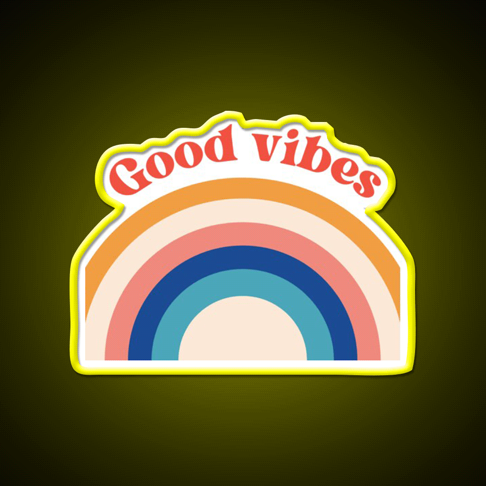 Good Vibes Cafe Led Neon Sign Espresso Bar Art For Coffee Shop Rgb Color