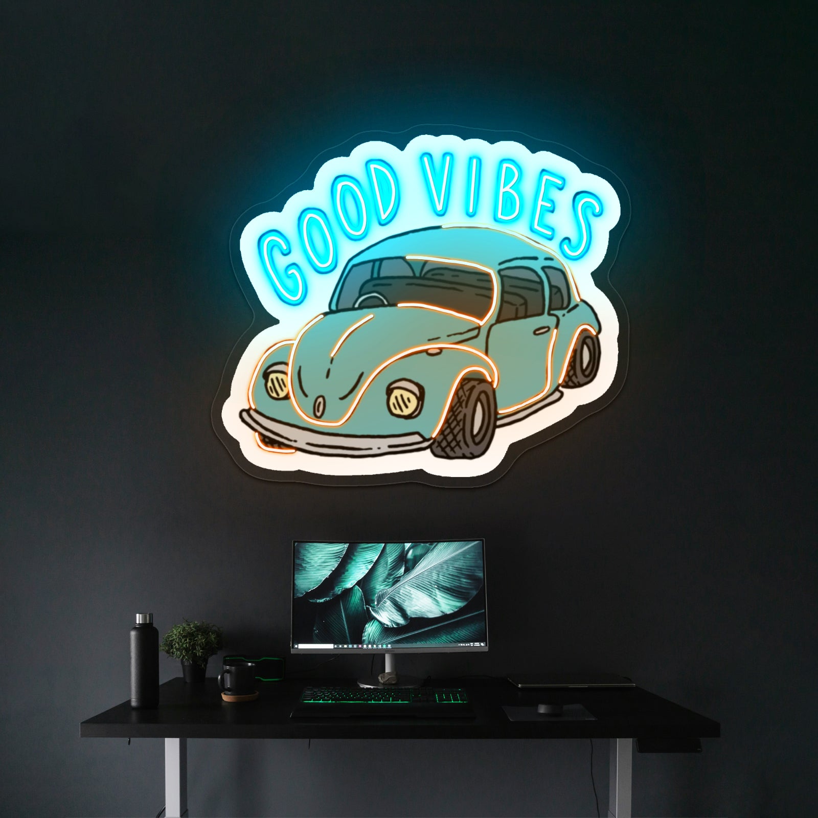 Good Vibes Car Neon Signs For Home Decor