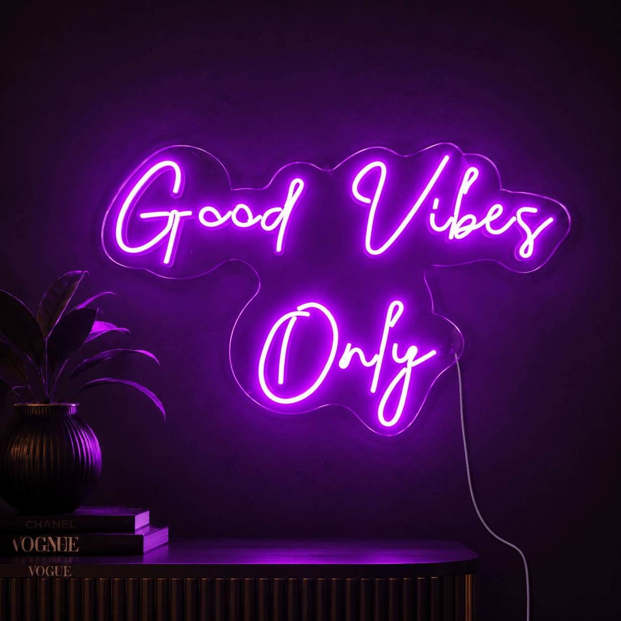 Good Vibes Classic Wall Light LED Neon Sign - Shineneon