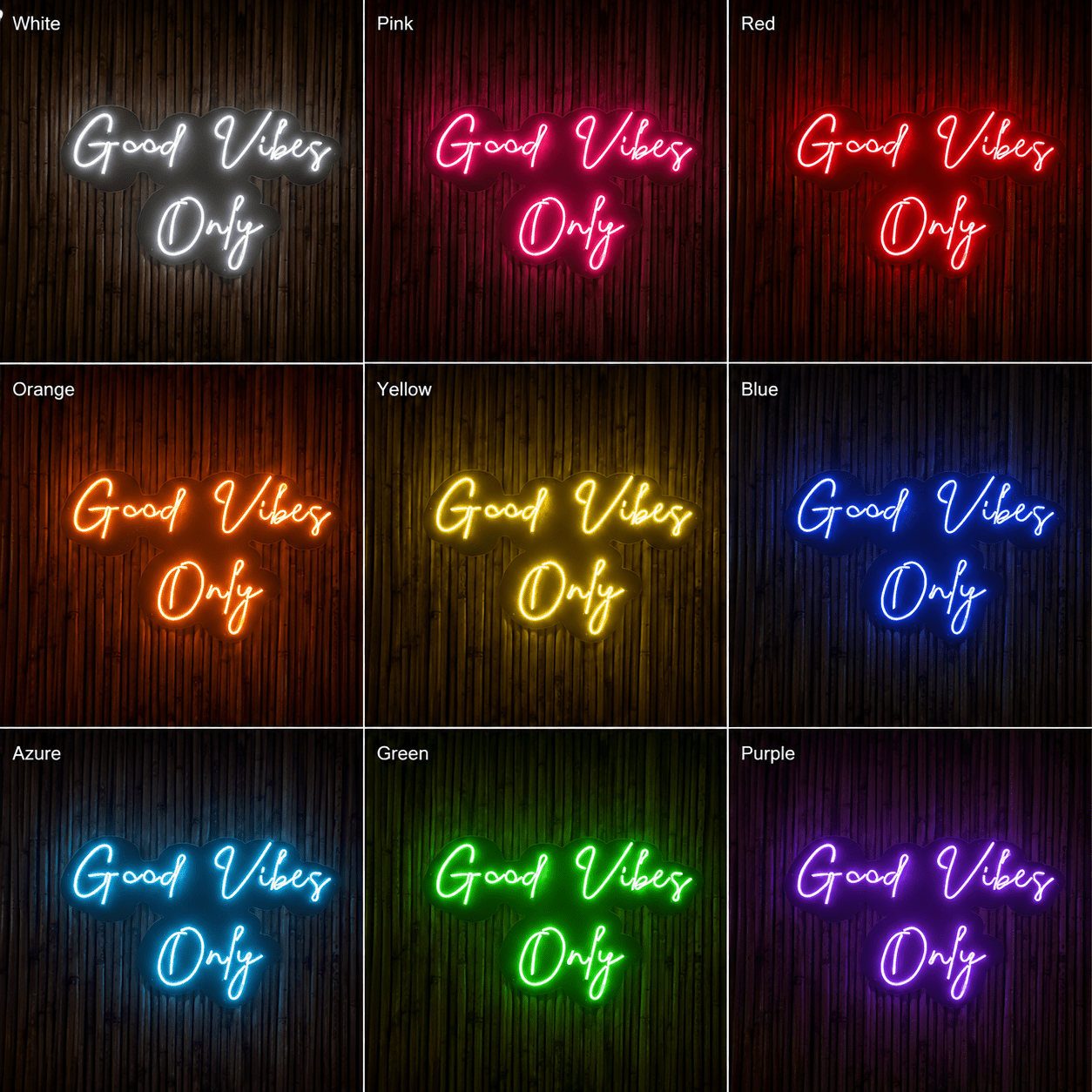 Good Vibes Classic Wall Light LED Neon Sign - Shineneon