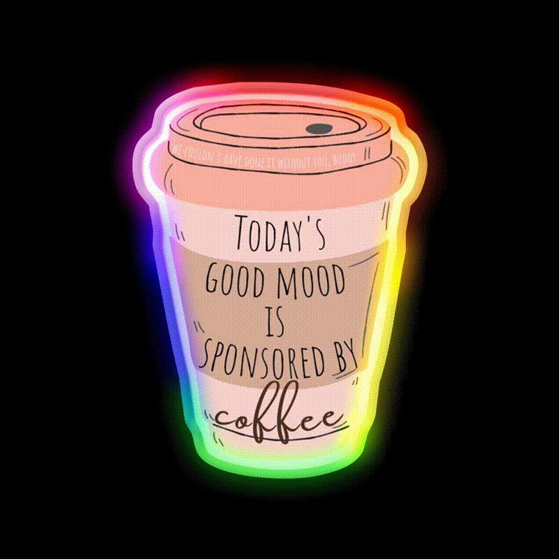 Good Vibes Coffee Cafe Led Neon Sign Espresso Bar Art Rgb Color