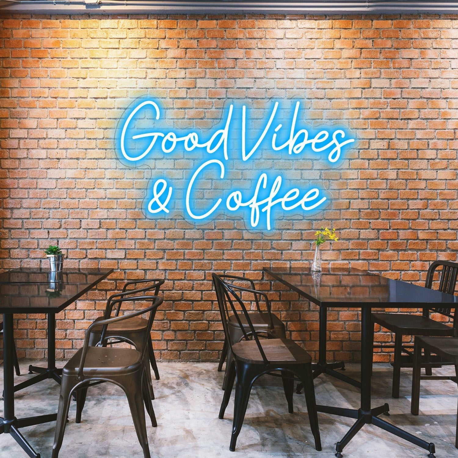Good Vibes Coffee Spread Positivity With Lively Neon | Shineneon