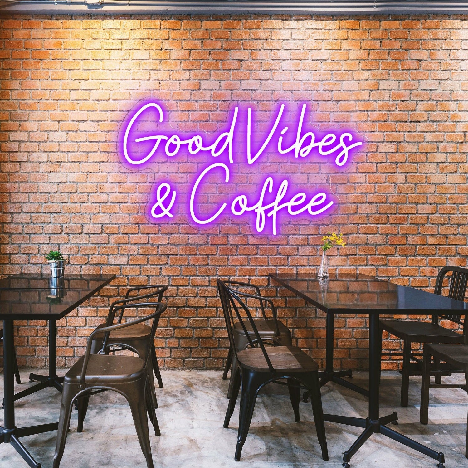 Good Vibes Coffee Spread Positivity With Lively Neon | Shineneon