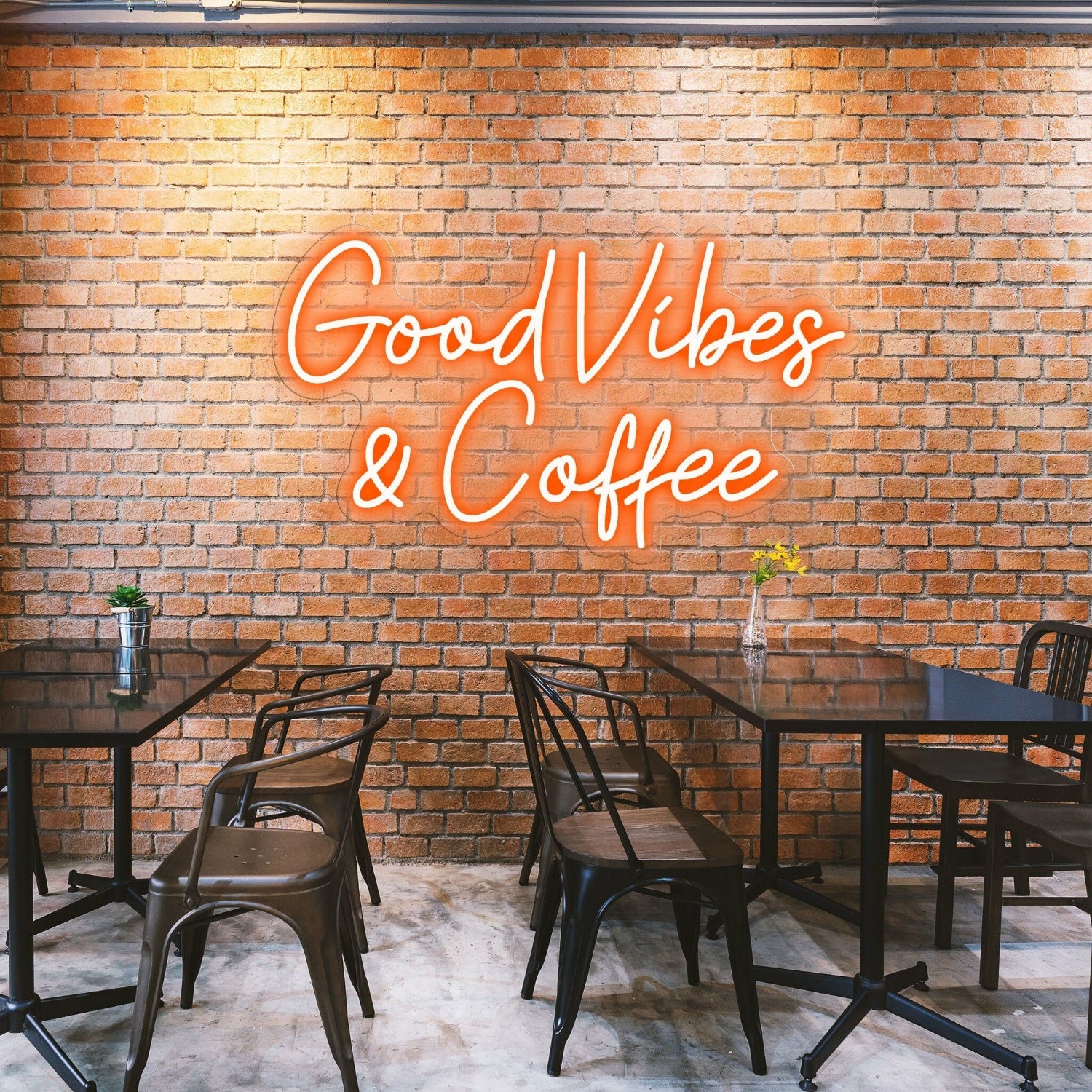 Good Vibes Coffee Spread Positivity With Lively Neon | Shineneon