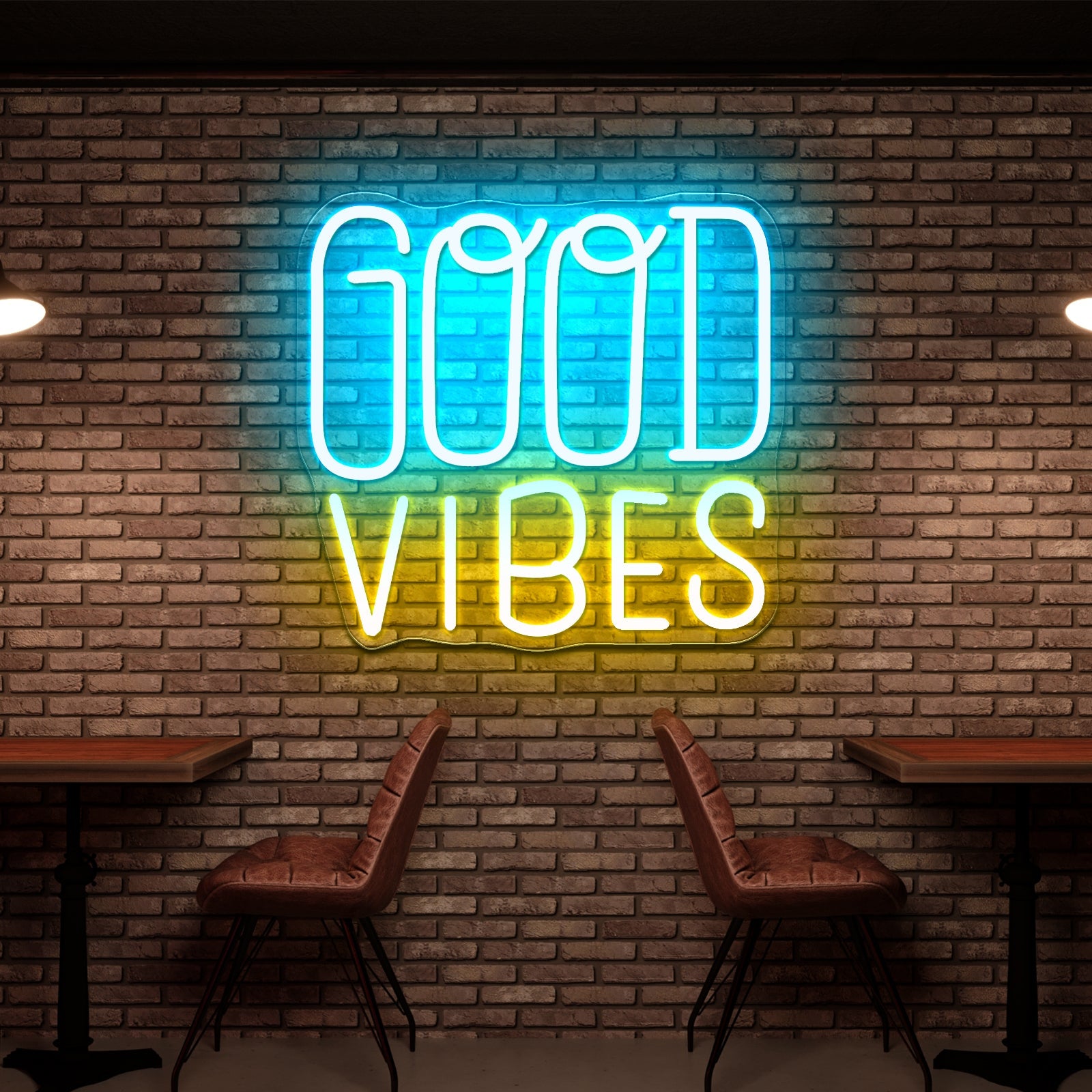 Good Vibes Corloful Led Neon Wall Design - Shineneon