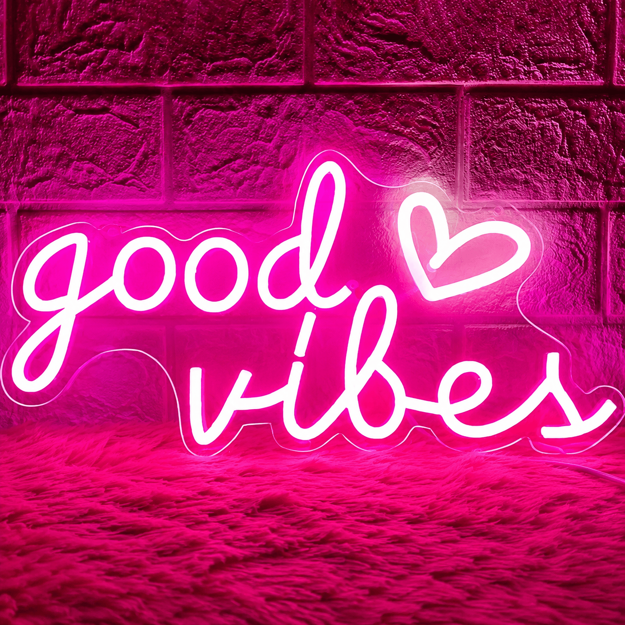Good Vibes Cutout LED Neon Sign - Shineneon
