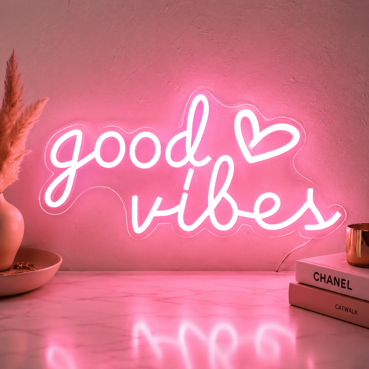 Good Vibes Cutout LED Neon Sign - Shineneon