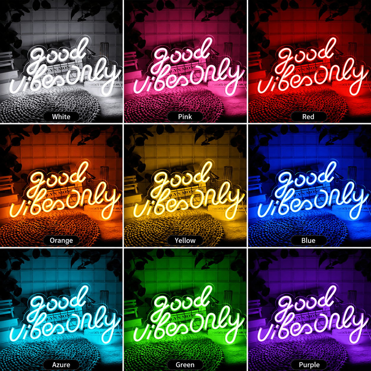 Good Vibes Dorm Decor Sign LED Neon Sign - Shineneon