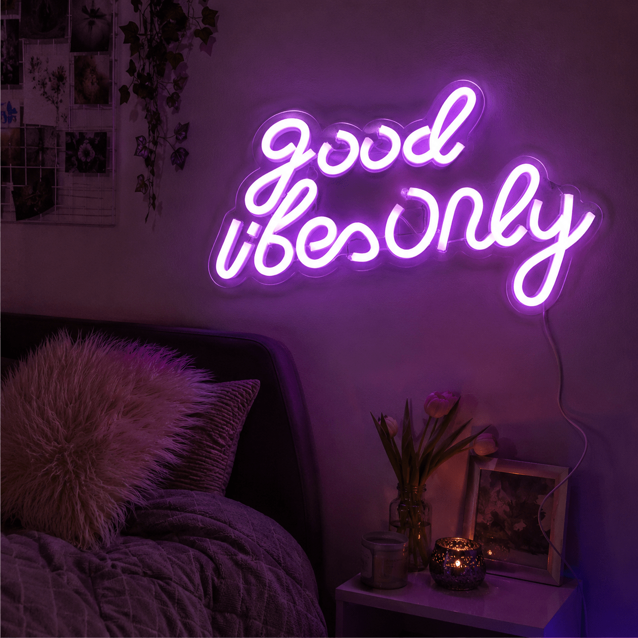 Good Vibes Dorm Decor Sign LED Neon Sign - Shineneon