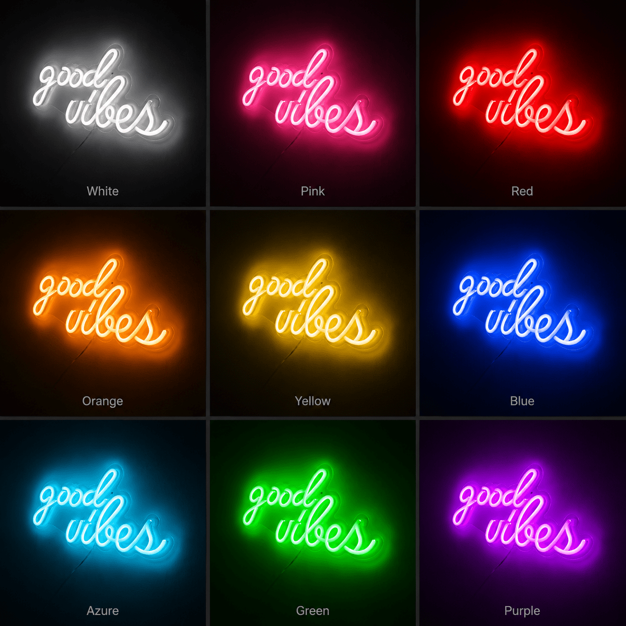 Good Vibes Dorm Room Decor LED Neon Sign - Shineneon