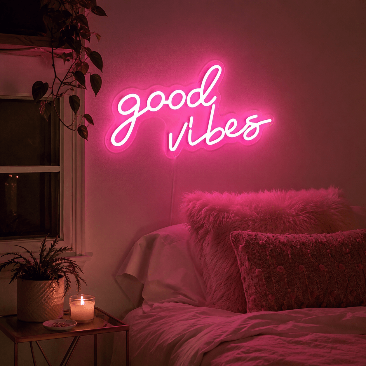 Good Vibes Gallery Wall Decor LED Neon Sign - Shineneon