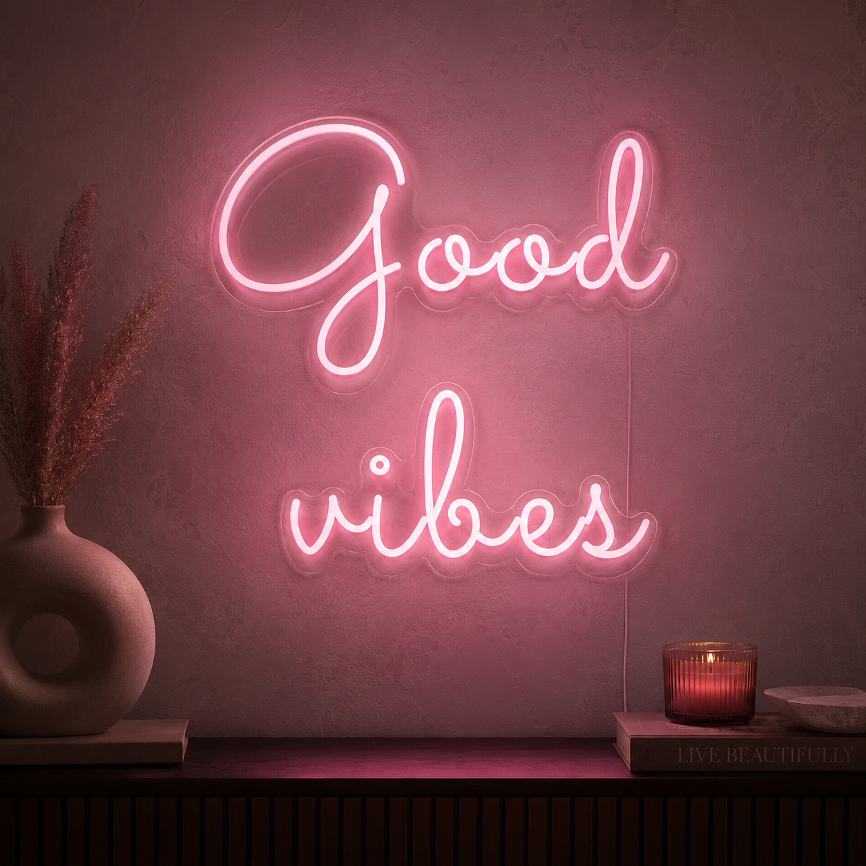 Good Vibes Home Decor Sign LED Neon Sign - 02 High-Converting Product Image